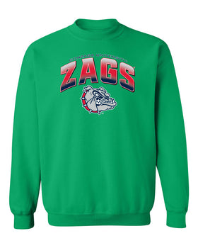 Gonzaga Bulldogs Crewneck Sweatshirt - Zags Full Color Fade