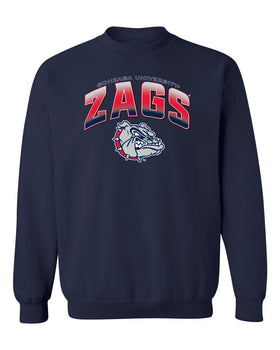 Gonzaga Bulldogs Crewneck Sweatshirt - Zags Full Color Fade