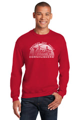 Nebraska Huskers Crewneck Sweatshirt - Script Nebraska Basketball