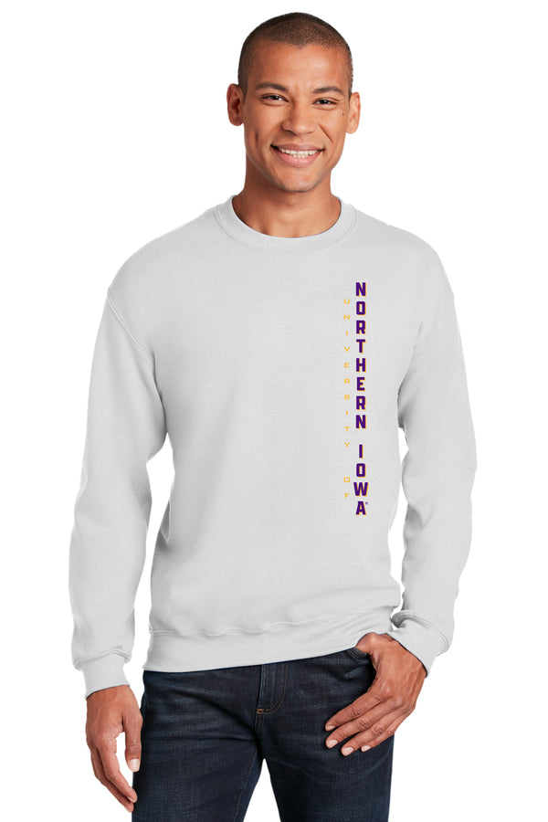 Northern Iowa Panthers Crewneck Sweatshirt - Vertical University of Northern Iowa