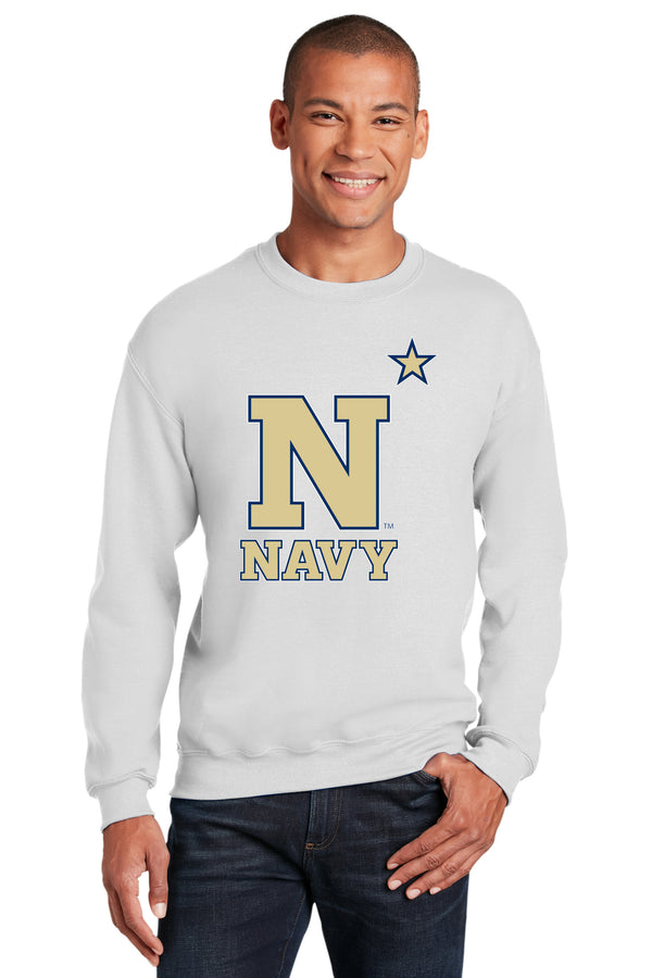 Navy Midshipmen Crewneck Sweatshirt - US Naval Academy Star Logo