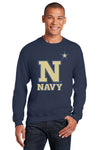 Navy Midshipmen Crewneck Sweatshirt - US Naval Academy Star Logo