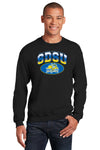 South Dakota State Jackrabbits Crewneck Sweatshirt - SDSU Full Color Fade Plus Primary Logo