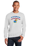 Kansas Jayhawks Crewneck Sweatshirt - Full Color Fade Kansas Logo