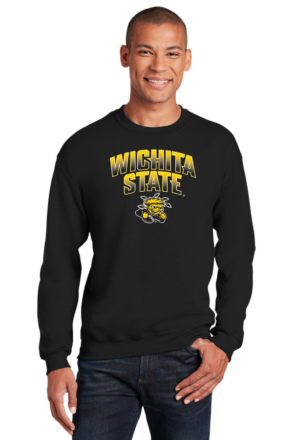 Wichita State Shockers Crewneck Sweatshirt - Wichita State Full Color Fade