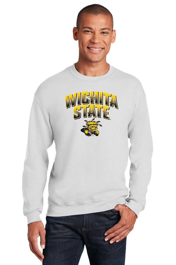 Wichita State Shockers Crewneck Sweatshirt - Wichita State Full Color Fade