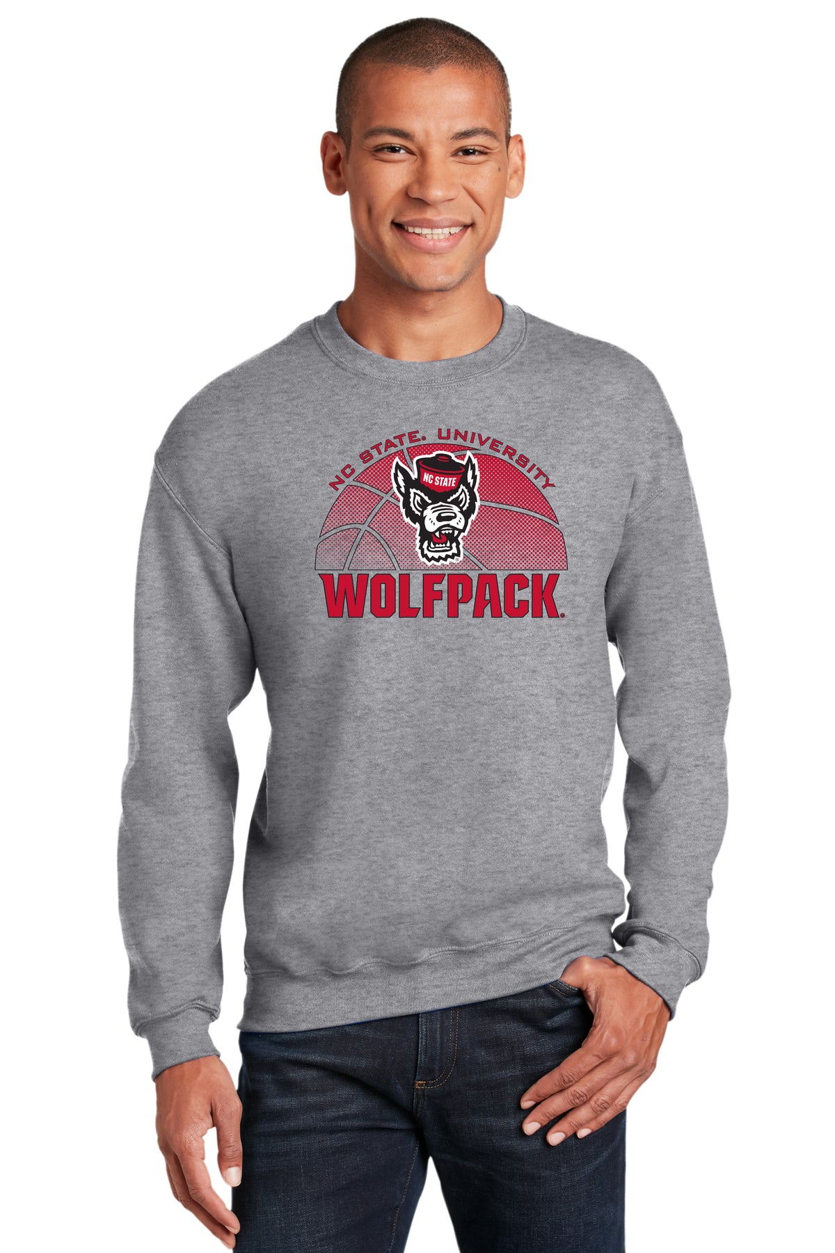 North Carolina State Wolfpack Crewneck Sweatshirt - NC State Basketball