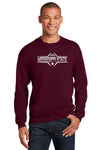 Mississippi State Bulldogs Crewneck Sweatshirt - Bulldogs Football Striped Laces