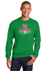 Utah Utes Crewneck Sweatshirt - Spotlight Shadow Utah Utes