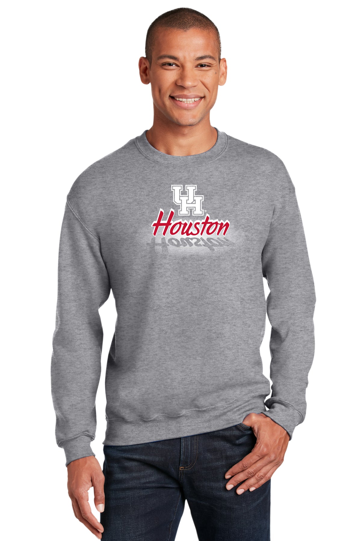 Houston Cougars Crewneck Sweatshirt - Spotlight and Shadow Houston