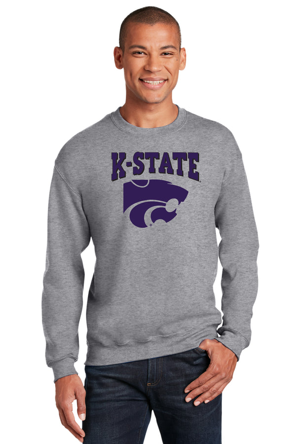 K-State Wildcats Crewneck Sweatshirt - Kansas State Powercat Logo