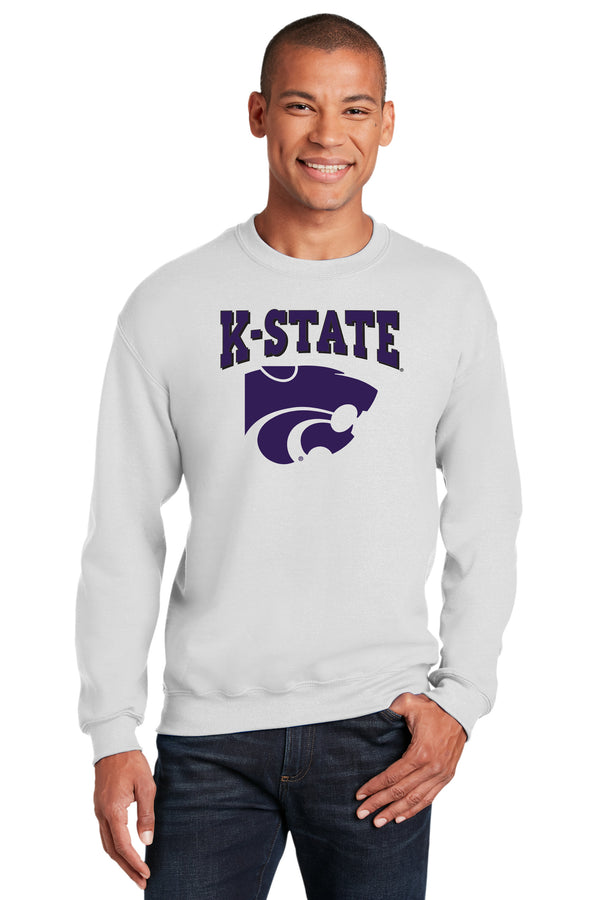 K-State Wildcats Crewneck Sweatshirt - Kansas State Powercat Logo