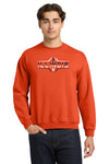 Illinois Fighting Illini Crewneck Sweatshirt - Striped Illinois Football Laces