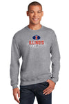 Illinois Fighting Illini Crewneck Sweatshirt - Spotlight and Shadow Illinois