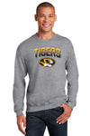 Missouri Tigers Crewneck Sweatshirt - Full Color Fade Tigers Logo