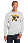 Missouri Tigers Crewneck Sweatshirt - Full Color Fade Tigers Logo