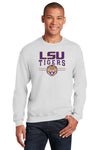 LSU Tigers Crewneck Sweatshirt - LSU Tigers 3-Stripe