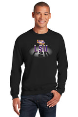 LSU Tigers Crewneck Sweatshirt - Spotlight and Shadow LSU
