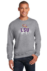 LSU Tigers Crewneck Sweatshirt - Spotlight and Shadow LSU