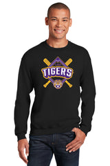 LSU Tigers Crewneck Sweatshirt - LSU Baseball Diamond