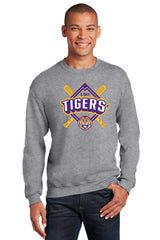 LSU Tigers Crewneck Sweatshirt - LSU Baseball Diamond