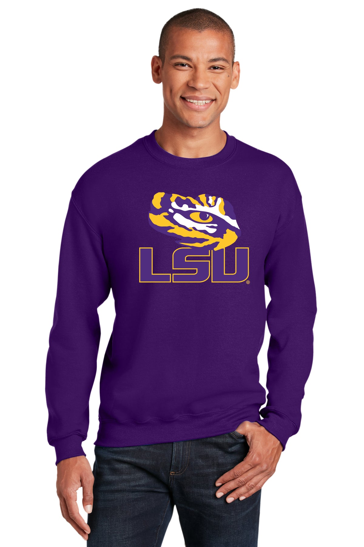LSU Tigers Crewneck Sweatshirt - Tiger Eye LSU
