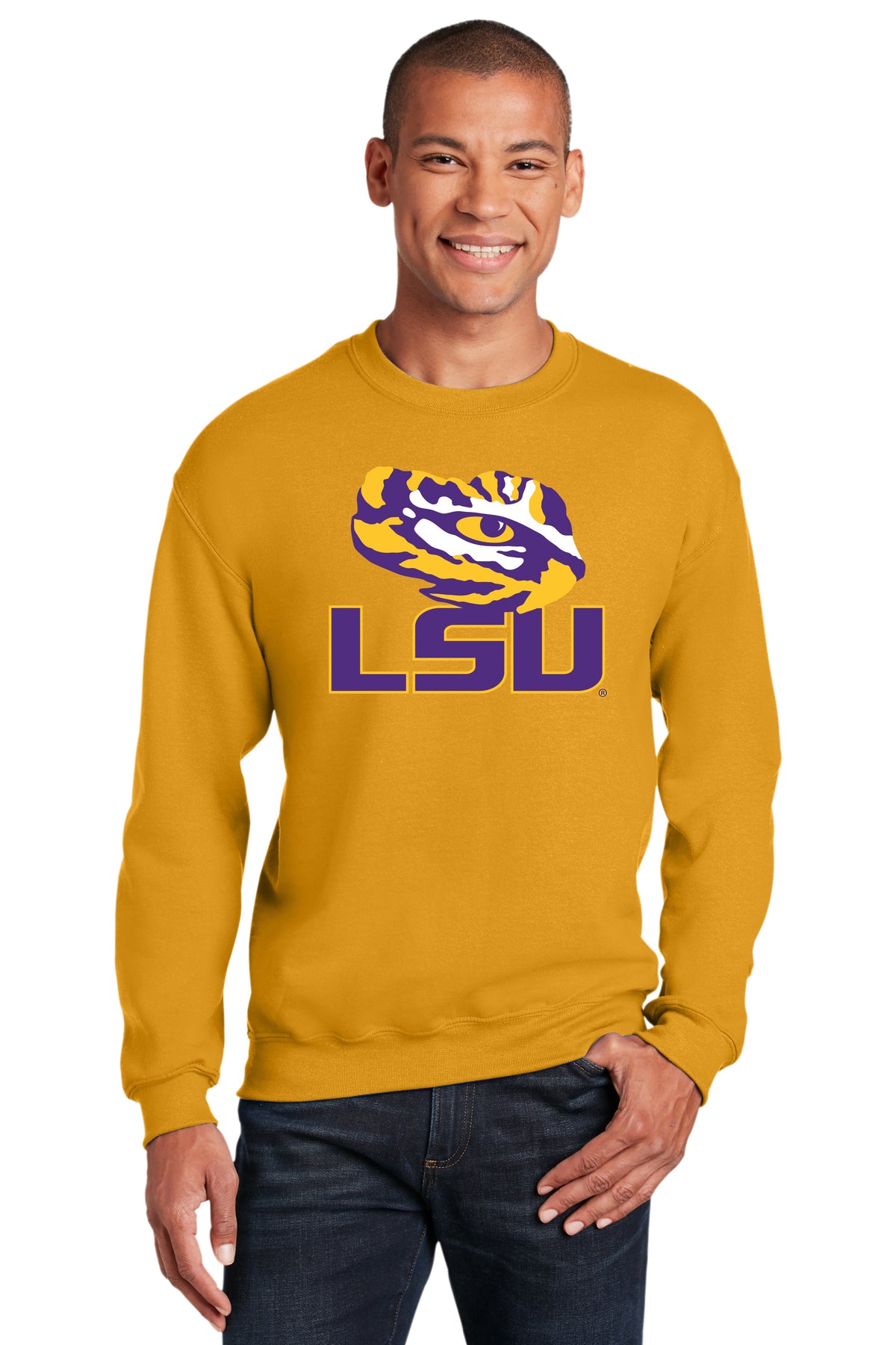 LSU Tigers Crewneck Sweatshirt - Tiger Eye LSU