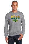 NDSU Bison Crewneck Sweatshirt - Full Color NDSU Fade with Logo