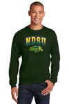 NDSU Bison Crewneck Sweatshirt - Full Color NDSU Fade with Logo