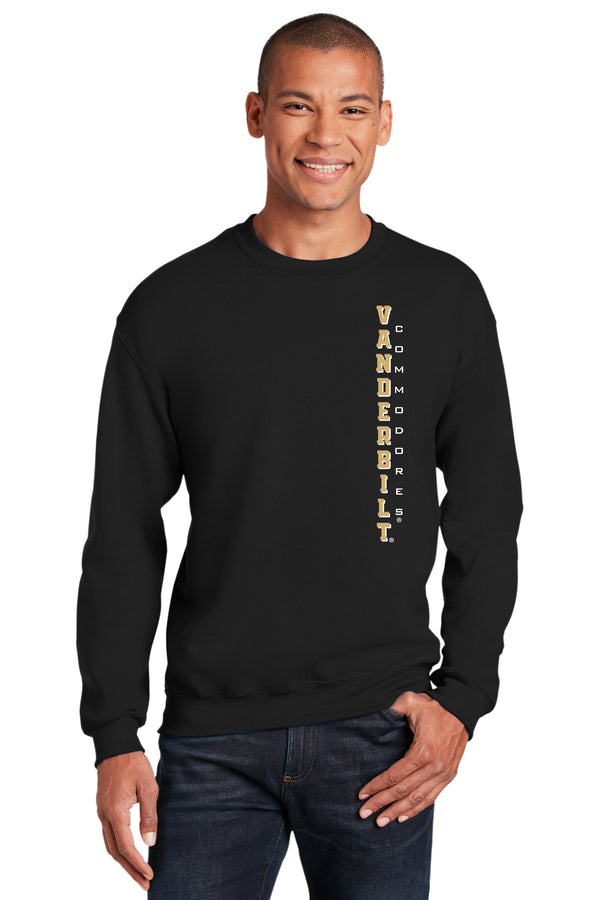 Vanderbilt Commodores Crewneck Sweatshirt - Vertical Vanderbilt Commodores