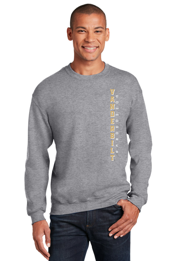 Vanderbilt Commodores Crewneck Sweatshirt - Vertical Vanderbilt Commodores