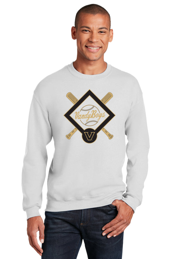 Vanderbilt Commodores Crewneck Sweatshirt - VandyBoys Baseball