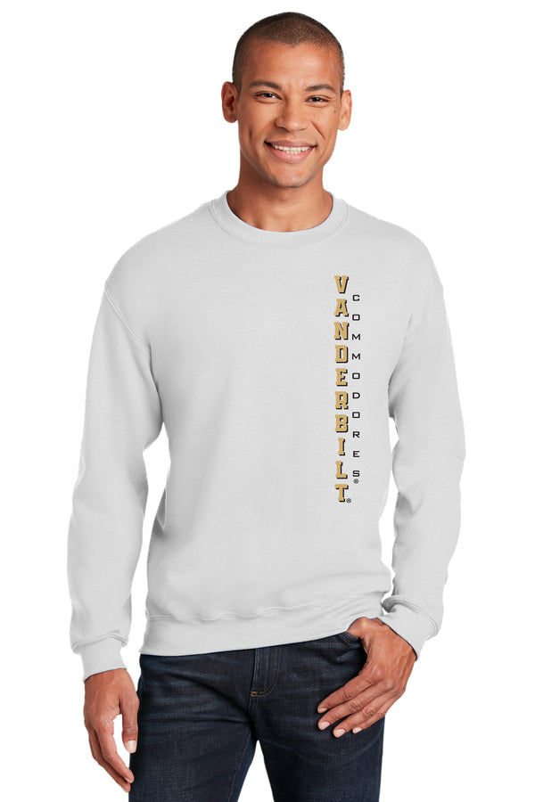 Vanderbilt Commodores Crewneck Sweatshirt - Vertical Vandy Commodores