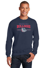 Gonzaga Bulldogs Crewneck Sweatshirt - Gonzaga Bulldogs 3 Stripe