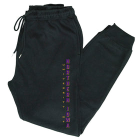 Northern Iowa Panthers Premium Fleece Joggers - Vertical University of Northern Iowa