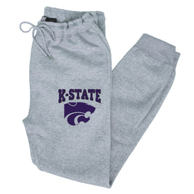 K-State Wildcats Premium Fleece Joggers - Kansas State Powercat Logo