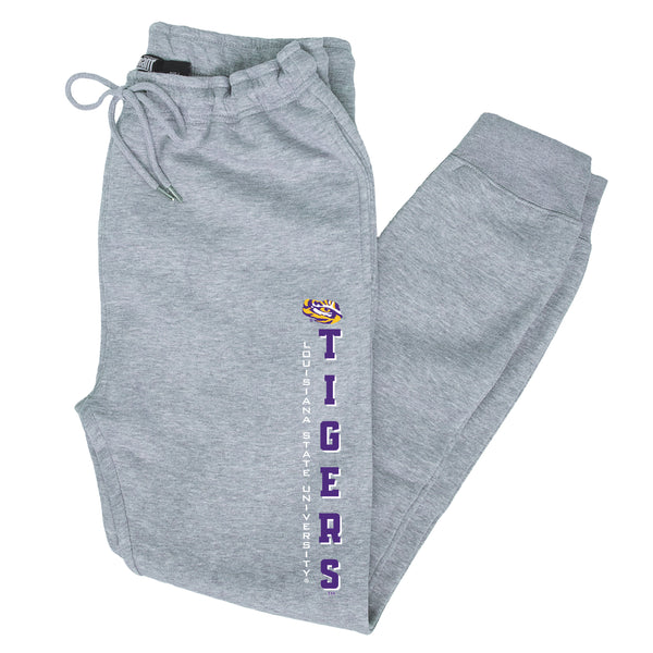 LSU Tigers Premium Fleece Joggers - Vertical Louisiana State University Tigers