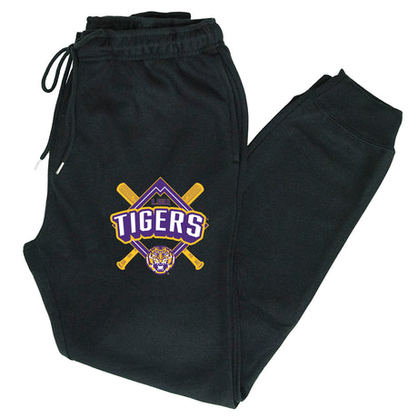LSU Tigers Premium Fleece Joggers - LSU Baseball Diamond