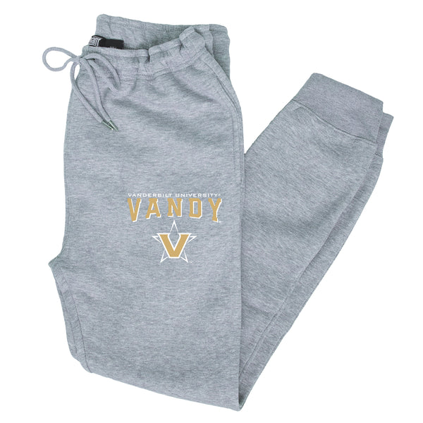 Vanderbilt Commodores Premium Fleece Joggers - Vandy with Primary Logo