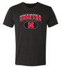 Nebraska Huskers Premium Tri-Blend Tee Shirt - Full Color Huskers Fade with Block N