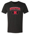 Nebraska Huskers Premium Tri-Blend Tee Shirt - Full Color Huskers Fade with Block N