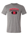 Nebraska Huskers Premium Tri-Blend Tee Shirt - Full Color Huskers Fade with Block N