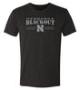 Nebraska Huskers Premium Tri-Blend Tee Shirt - Nebraska Blackout Block N