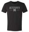 Nebraska Huskers Premium Tri-Blend Tee Shirt - Nebraska Blackout Block N