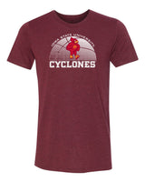 Iowa State Cyclones Premium Tri-Blend Tee Shirt - Iowa State Basketball with Cy