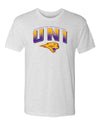 Northern Iowa Panthers Premium Tri-Blend Tee Shirt - UNI Full Color Fade Primary Logo