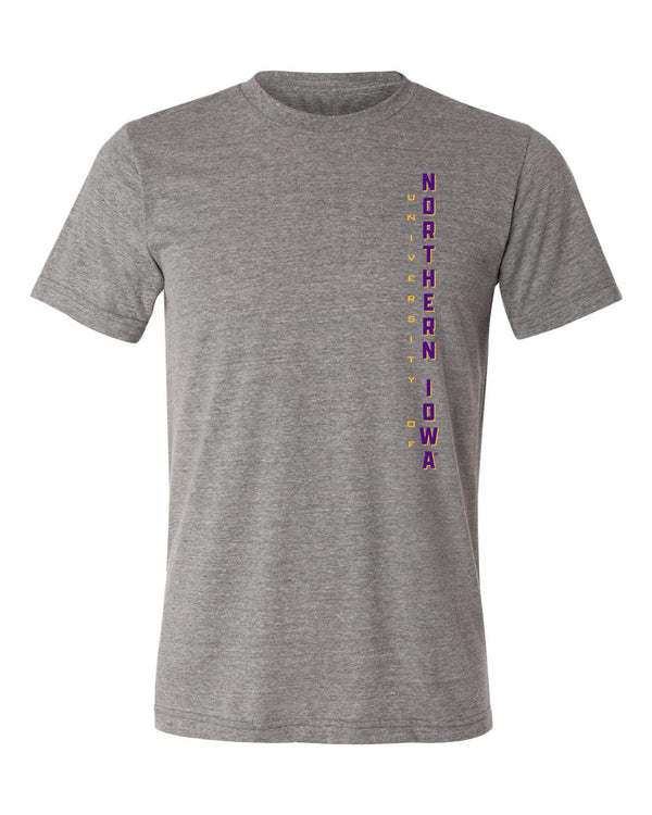 Northern Iowa Panthers Premium Tri-Blend Tee Shirt - Vertical University of Northern Iowa