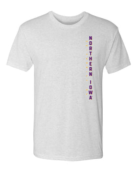 Northern Iowa Panthers Premium Tri-Blend Tee Shirt - Vertical University of Northern Iowa