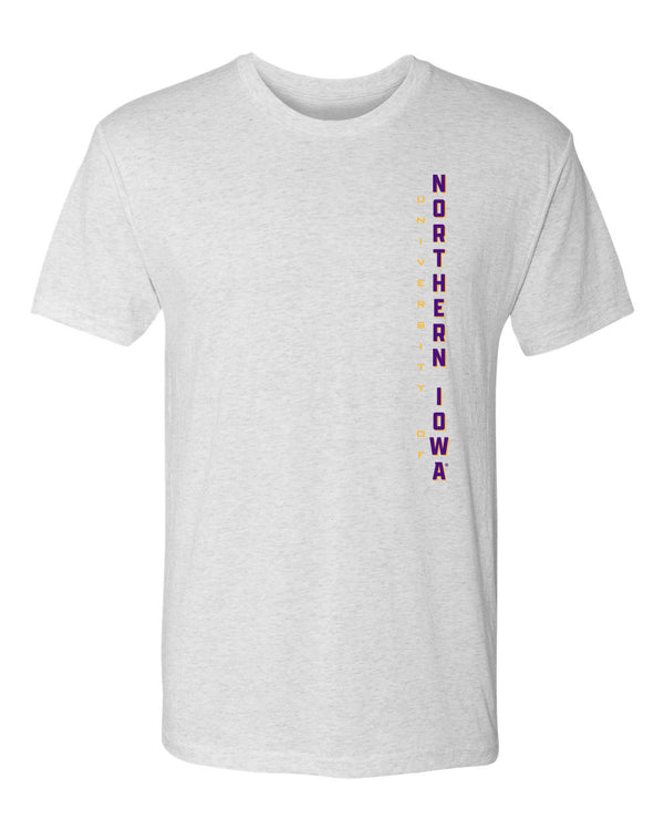 Northern Iowa Panthers Premium Tri-Blend Tee Shirt - Vertical University of Northern Iowa