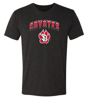 South Dakota Coyotes Premium Tri-Blend Tee Shirt - Coyotes Full Color Fade Primary Logo